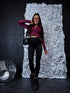 Elastic jacket "PILATES" - BORDO
